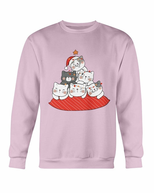 
                  
                    Cute Cushion Cats Christmas Sweatshirt - Yoru Says
                  
                