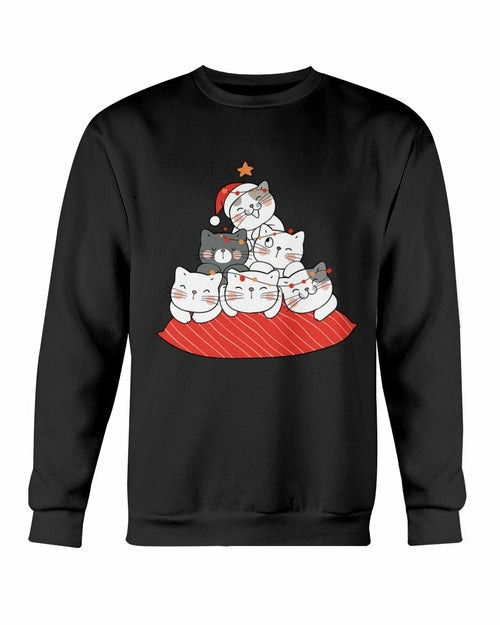 
                  
                    Cute Cushion Cats Christmas Sweatshirt - Yoru Says
                  
                