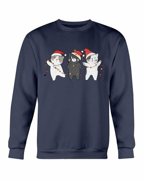 
                  
                    Three kittens - Cute Cats Christmas Sweatshirt - Yoru Says
                  
                