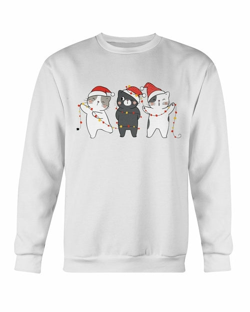 
                  
                    Three kittens - Cute Cats Christmas Sweatshirt - Yoru Says
                  
                