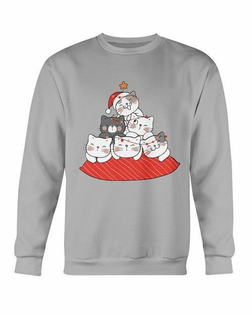 
                  
                    Cute Cushion Cats Christmas Sweatshirt - Yoru Says
                  
                