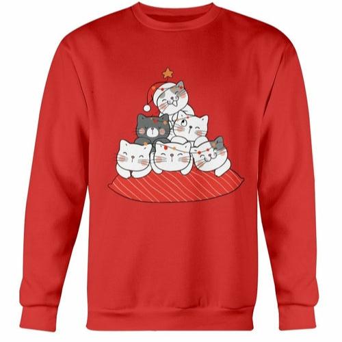 
                  
                    Cute Cushion Cats Christmas Sweatshirt - Yoru Says
                  
                