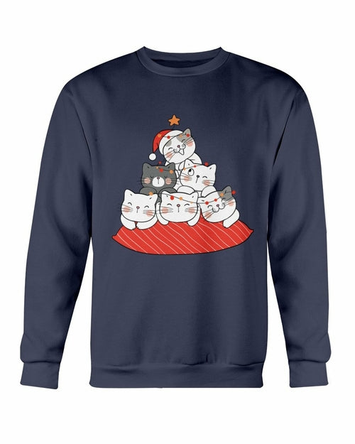 
                  
                    Cute Cushion Cats Christmas Sweatshirt - Yoru Says
                  
                