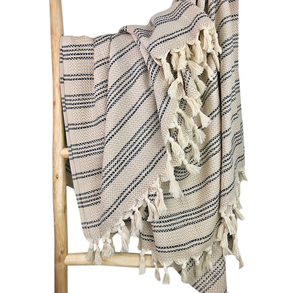 
                  
                    Woven Stripe Turkish Throw - Yoru Says
                  
                