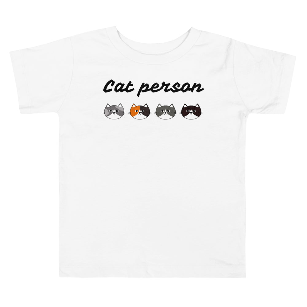 Cat Person Toddler - Short Sleeve Tee - Yoru Says