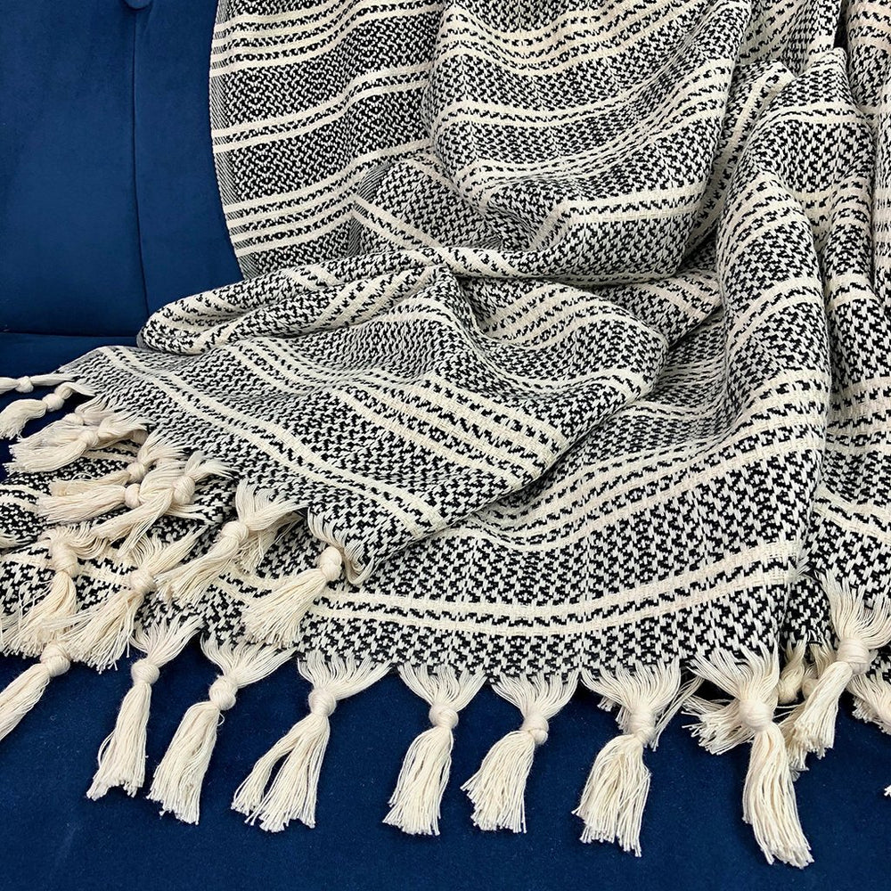 
                  
                    Woven Stripe Turkish Throw - Yoru Says
                  
                