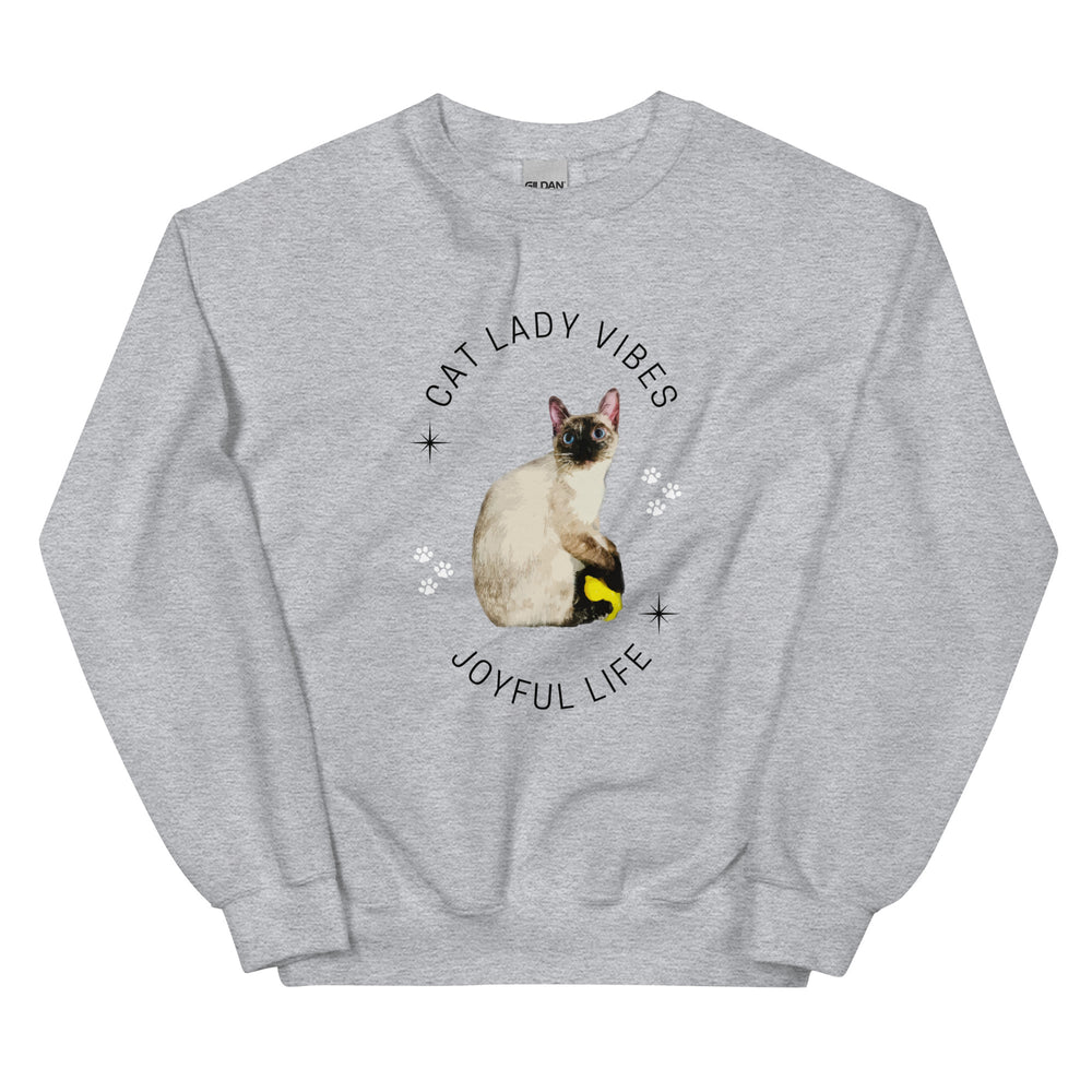 Cat Lady vibes Unisex Sweatshirt - Yoru Says