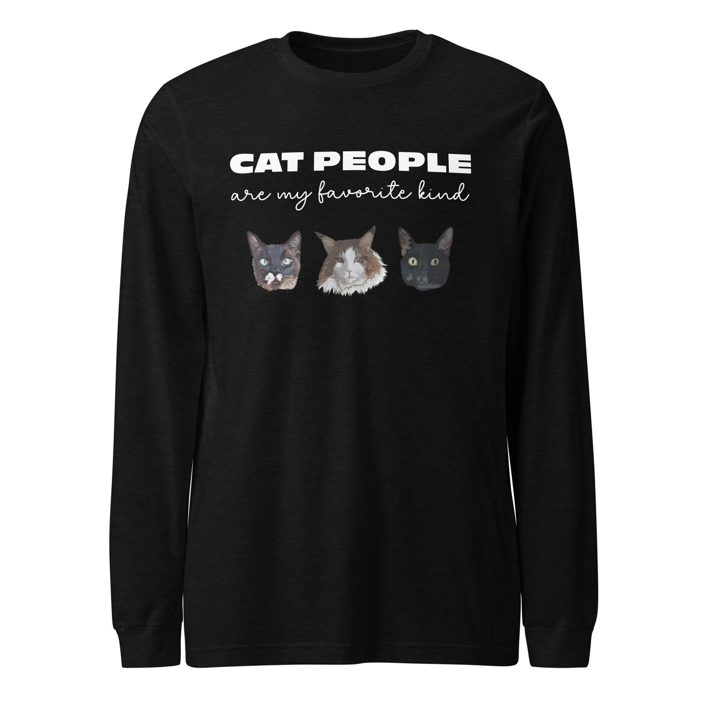 Unisex Cat Lover Long Sleeve Tee - Yoru Says