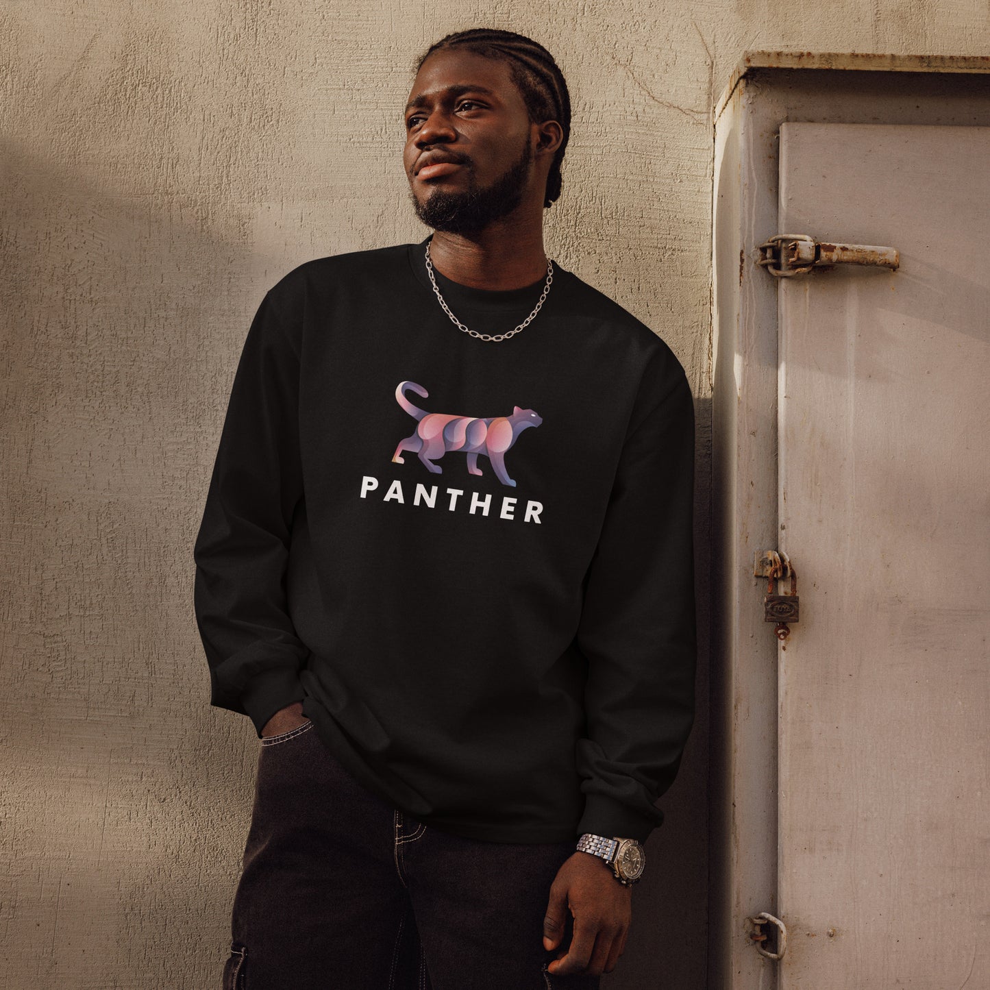 Panther - Premium heavyweight long sleeve shirt - Yoru Says