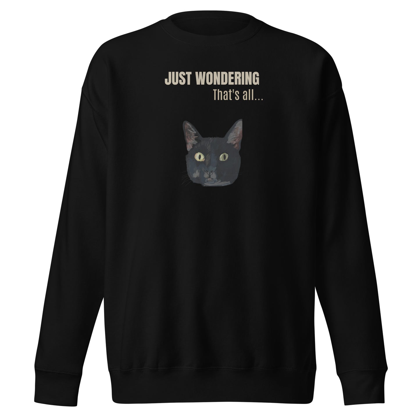 Just Wondering - Men Premium Sweatshirt - Yoru Says