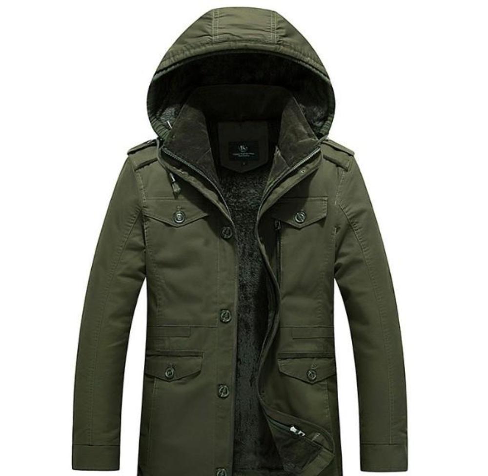 
                  
                    Mens Hooded Military Style Coat - Yoru Says
                  
                