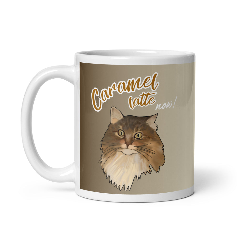 
                  
                    Caramel Latte - White glossy mug - Yoru Says
                  
                