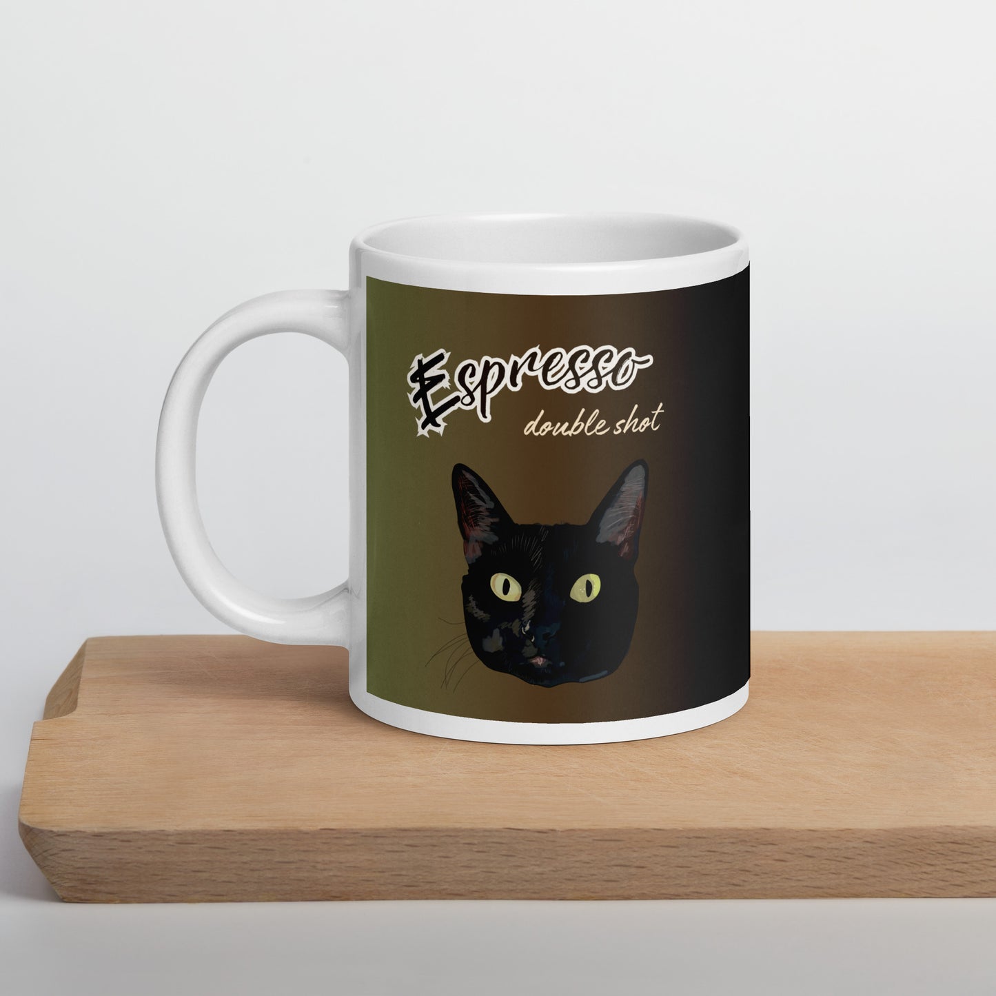 Espresso - White glossy mug - Yoru Says