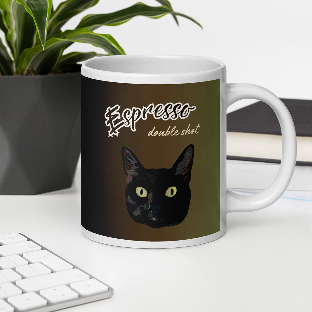 
                  
                    Espresso - White glossy mug - Yoru Says
                  
                