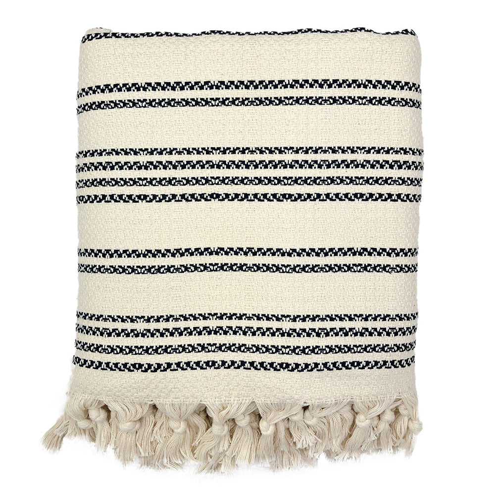 
                  
                    Woven Stripe Turkish Throw - Yoru Says
                  
                