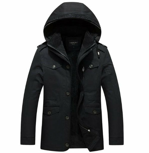 
                  
                    Mens Hooded Military Style Coat - Yoru Says
                  
                