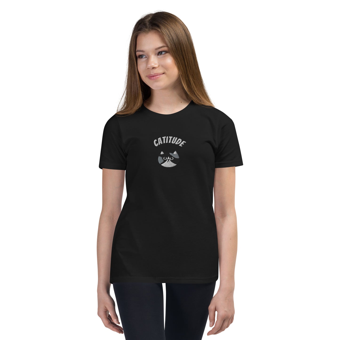 Catitude - Dark Youth Short Sleeve T-Shirt - Yoru Says